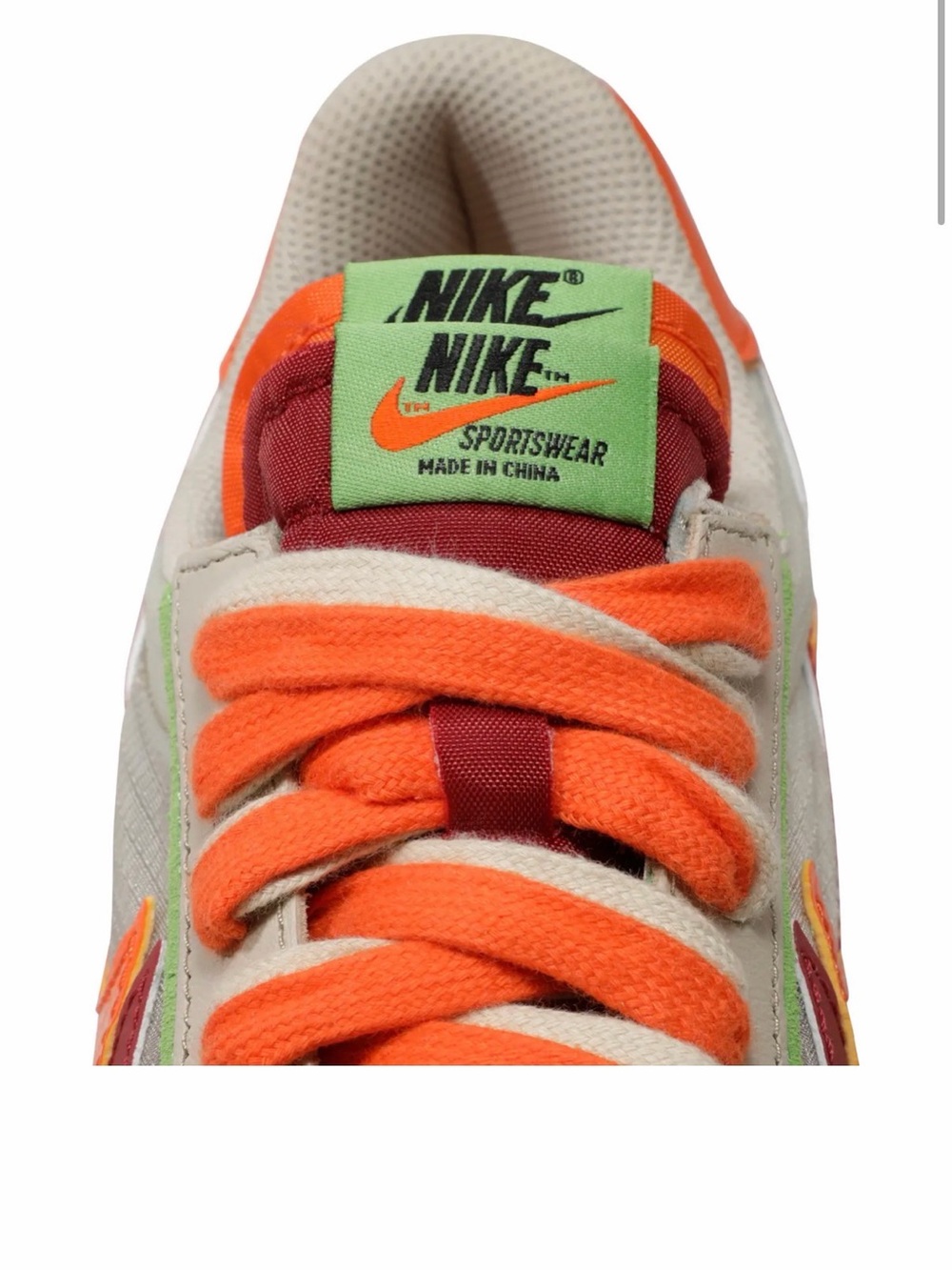 Nike x Sacai x CLOT LDWaffle Net Orange Blaze | Size 6.5M / 8W | DS New w/ Box - Picture 4 of 7